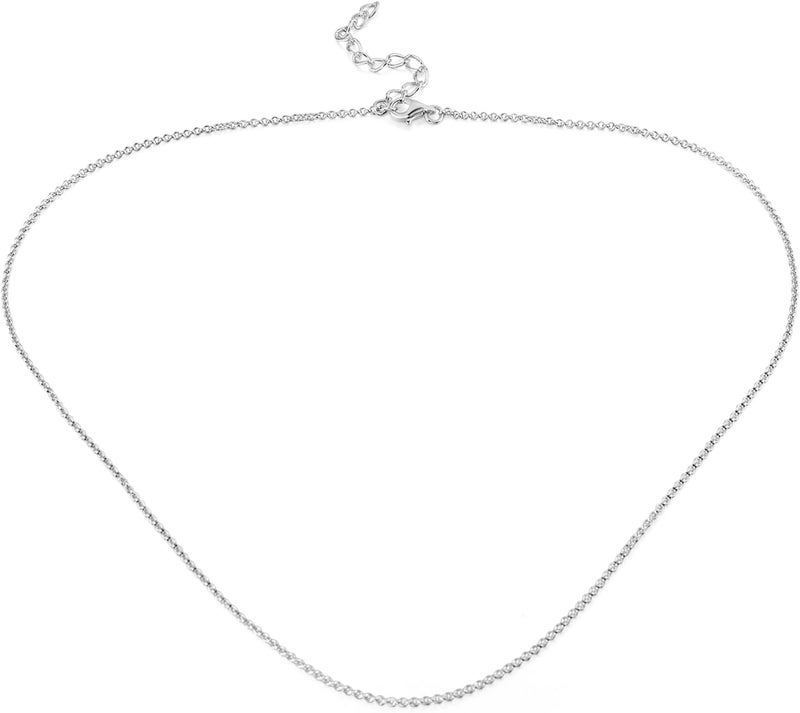 Santuzza 925 Sterling Silver Adjustable Chain Necklace - Image 1